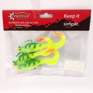 طعمه ژله‌ای دم‌کج 10 سانتیمتری کاپیتان