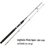 چوب ماهیگیری توپر ژله‌ای پیچی 180 سانت فلیک اسپین