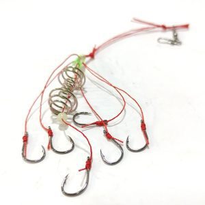 فنر فیدر ماهیگیری پک 4تایی 6قلابه