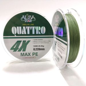 نخ ماهیگیری ابریشمی 4رشته ای و 150متری آلبستار