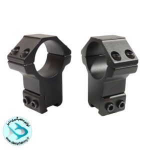 پایه دوربین تفنگ رینگ ۲۵ ریل ۱۱ بلند 2پیچ