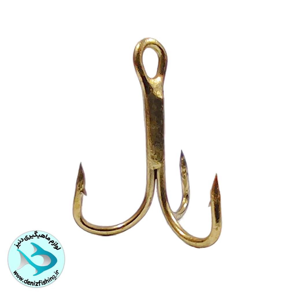 golab_3shakh_334_size10_3 قلاب ماهیگیری سه شاخ کاپیتان کد 334