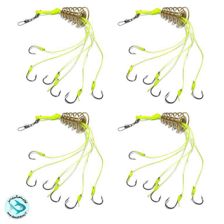 Conical-feeder-spring-6hooks-4pack-1 فنر فیدر مخروطی 6قلابه پک 4تایی