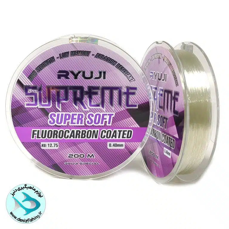 200meter-fluorocarbon-coated-fishing-line-Ryuji نخ ماهیگیری روکش فلورکربن 200 متری ریوجی SUPERME